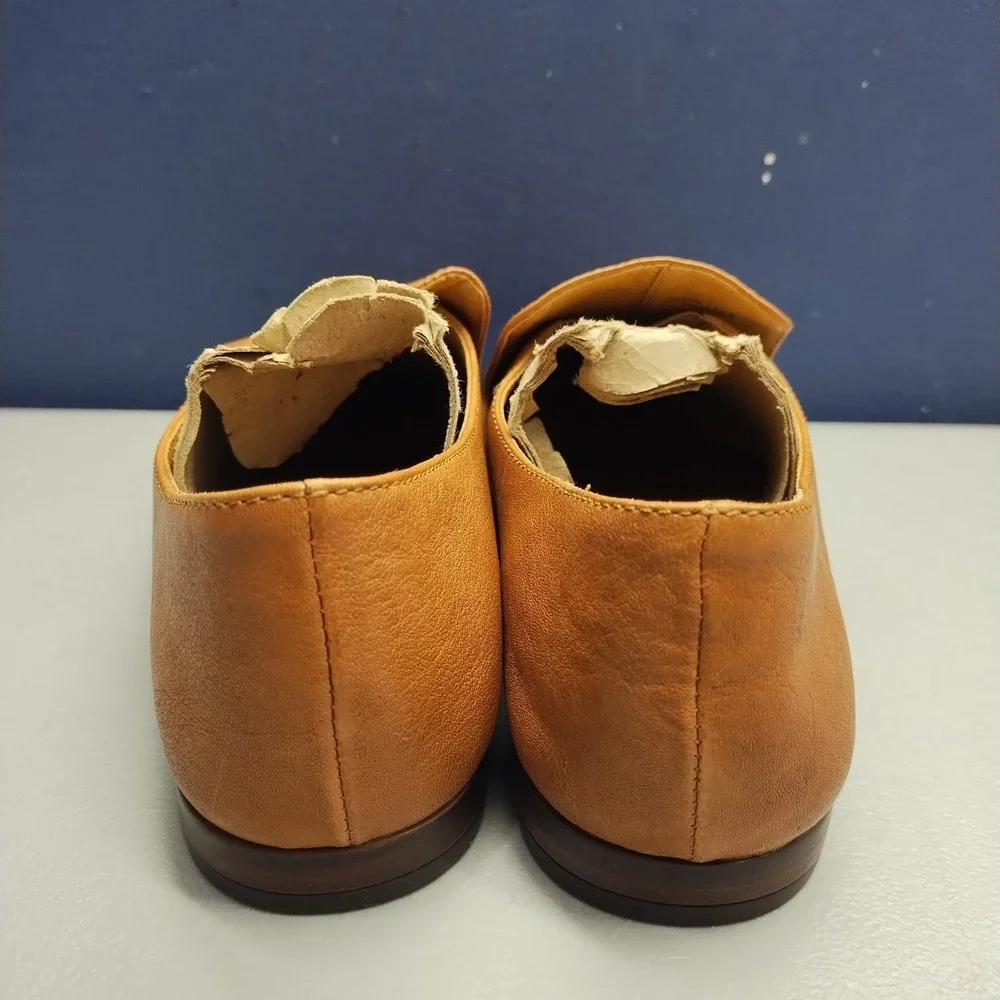 Patricia Nash Designs Loafers Mens US 9.5M Brown Cuban Heel Comfort Slip On‎ EUC
